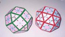 Cuboctaedro rômbico e cubo oblíquo